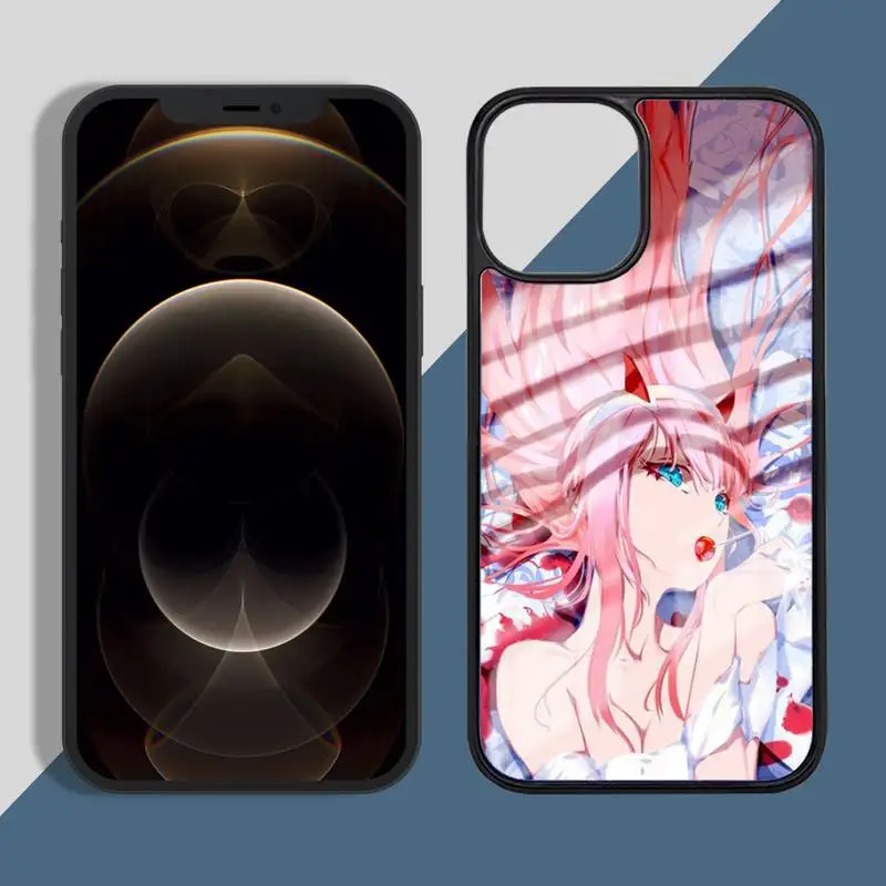 

Zero Two Darling in the Fran Anime Phone Case PC for iPhone 11 12 pro XS MAX 8 7 6 6S Plus X 5S SE 2020 XR