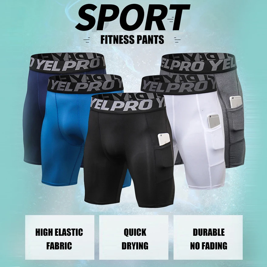 Men Camouflage Solid Color Compression Running Tights Quick Dry Fitness Shorts Sports Workout Training Leggings Custom Logo | Спорт и