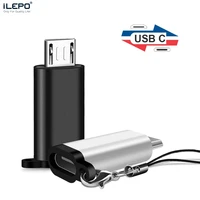ilepo type c female to micro usb male cable adapter android phone charger for xiaomi redmi huawei meizu samsung galaxy s7