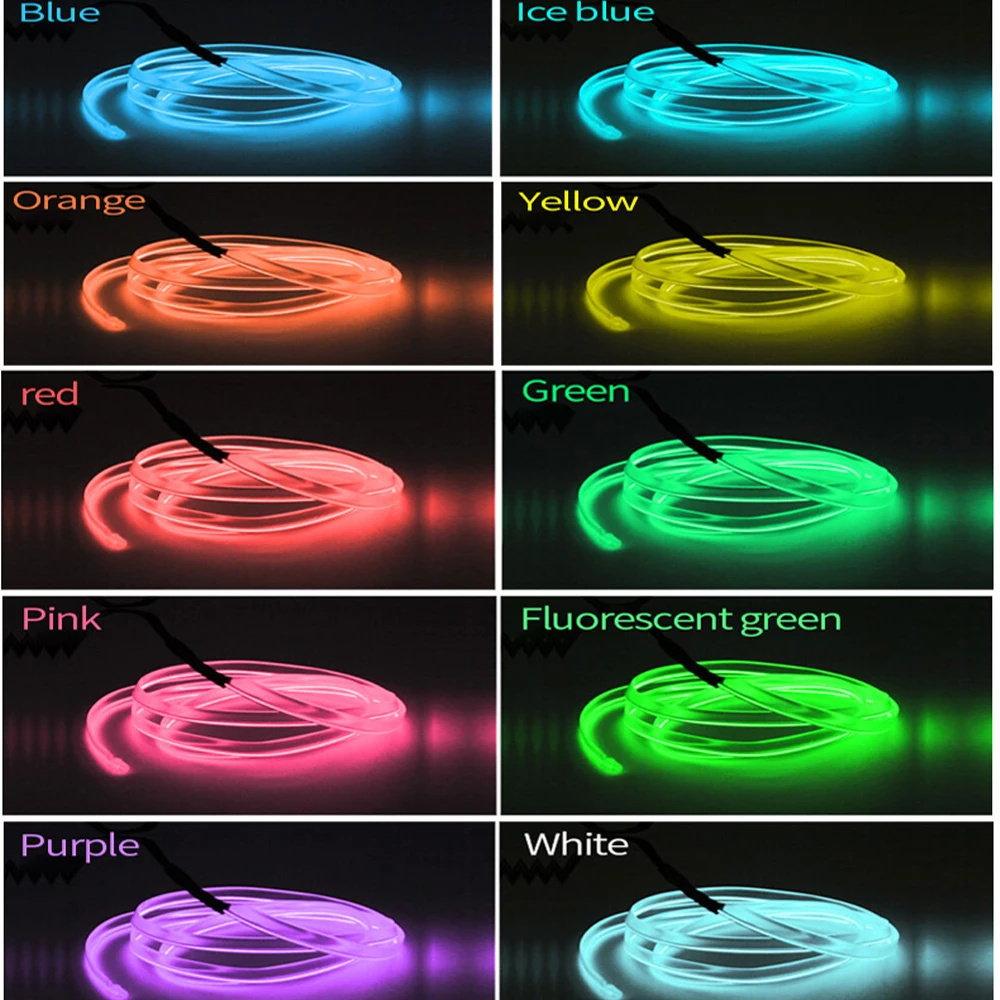 

Car Neon LED Strip Light Decoration Flexible Atmosphere Lamp Auto Ambient Strip Party Room Motorcycle Bicycle Decorative Lights
