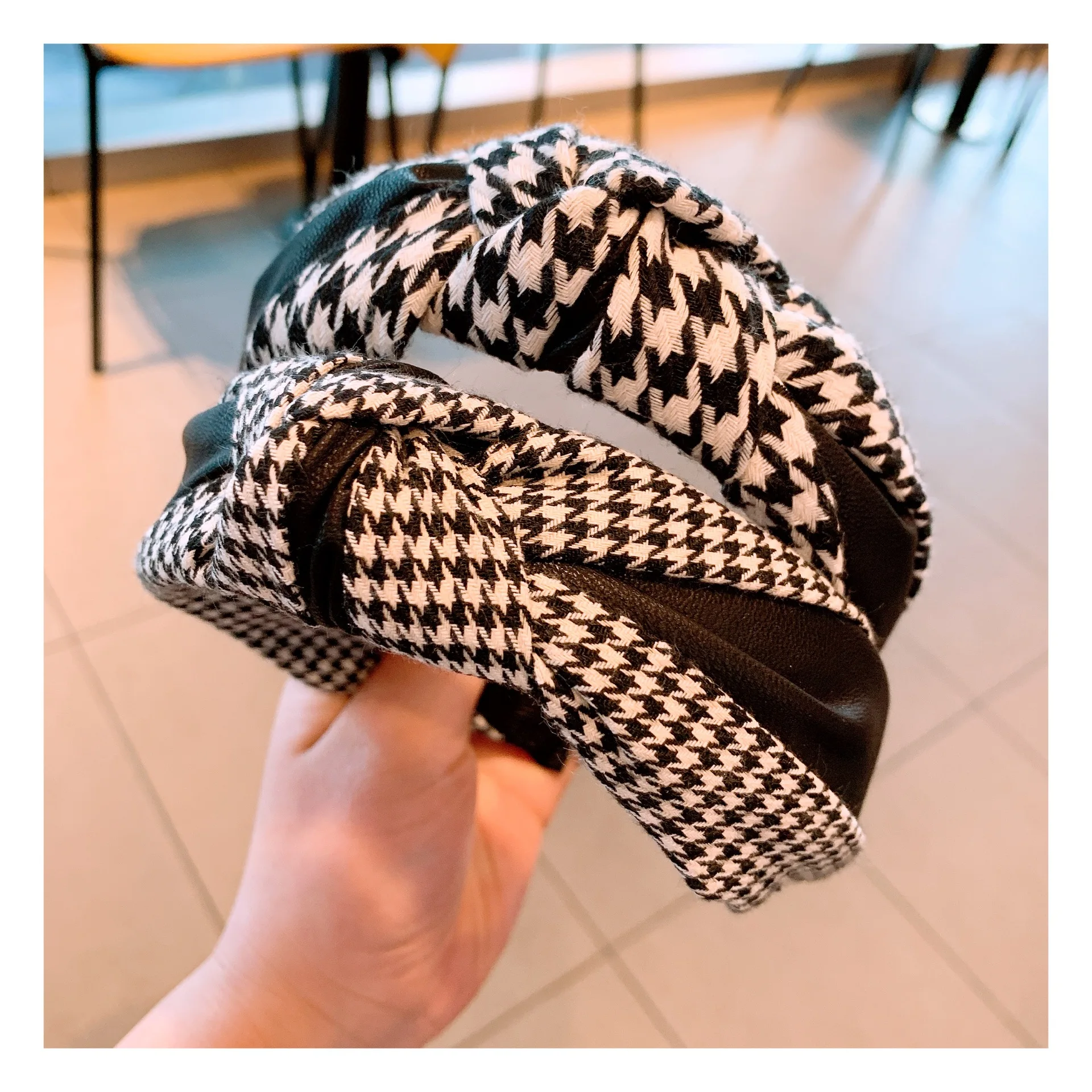 Повязка для волос в корейском ретро-стиле с бантом и цветами |