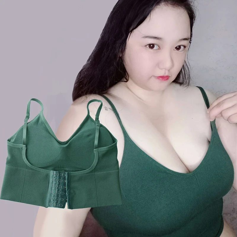 

Big Size Tops for Women Spaghetti Strap Tank Tops Femme Camis Back Buckle Lingerie Casual Underwear CropTop Sexy Plus Size Vest