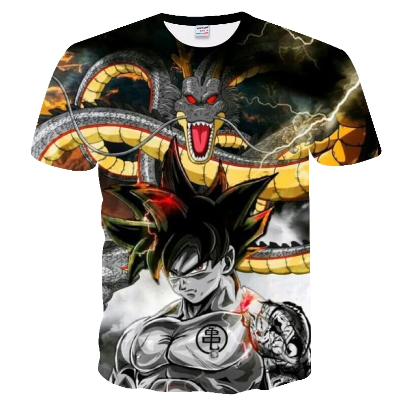 Новинка Мужская 3D футболка Dragon Ball Z Ultra Instinct Goku Super Saiyan God Blue Vegeta летняя футболка с рисунком Топы