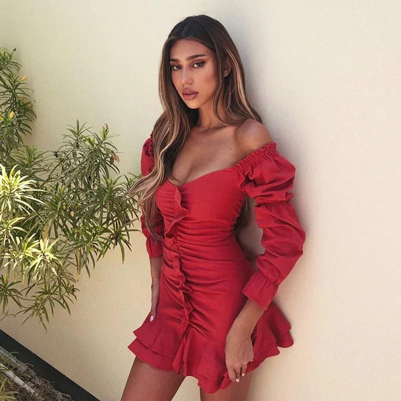 Белое летнее платье Justchicc женские плиссированные облегающие сексуальные платья