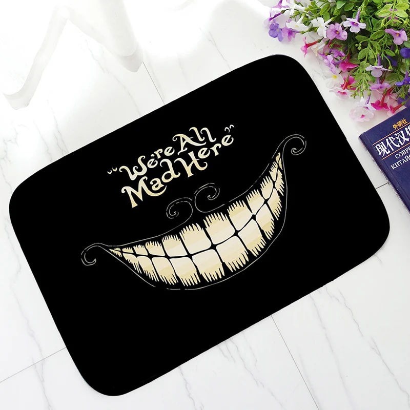 

We' Re All Mad Anti Slip Bathroom Rugs Floor Mat Alfombras Para La Cocina Shower Bath Rug Funny Living Room Carpet Doormat Sala