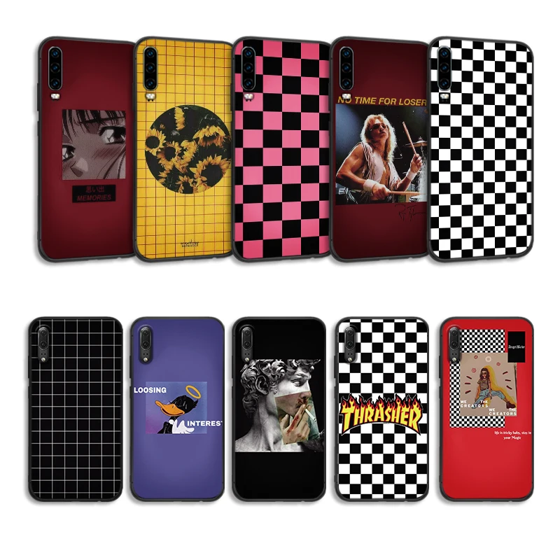 Чехол для телефона huawei P30 Pro мягкий силиконовый чехол из ТПУ P 30 Lite s Coque capa grid