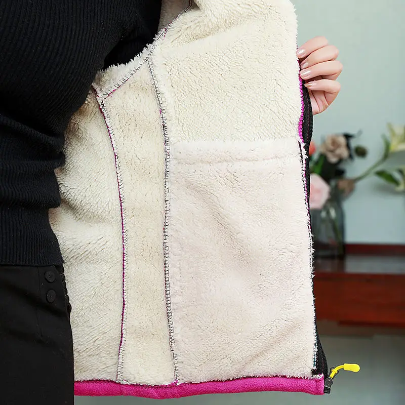 Женская флисовая куртка с капюшоном размеры до 5XL