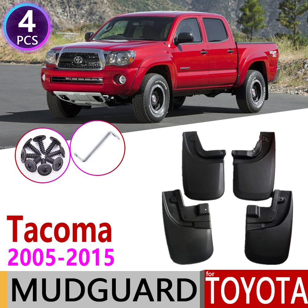 

Car Mudflap for Toyota Tacoma 2005~2015 Fender Mud Guard Splash Flaps Mudguards Accessories 2006 2007 2008 2009 2010 2011 2012