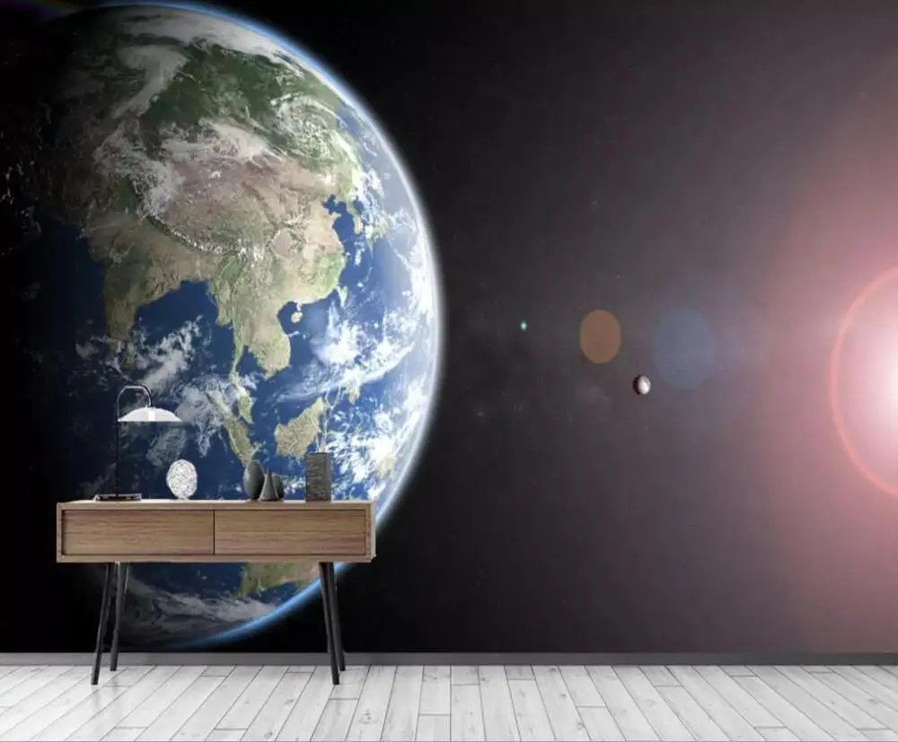 Фотообои на заказ 3D фантазия Космическая Звезда воздушный пузырь ТВ фон