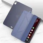 Чехол для iPad 10,2 2021 2020 2019 987 поколения, Магнитный умный чехол из искусственной кожи, мягкая задняя крышка из ТПУ, чехол с функцией автоматического снапробуждения