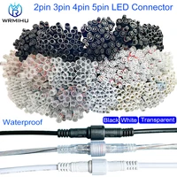 50 pairs 2pin3pin4pin5pin connector male to female ip68 waterproof connector wire cable for led strips light flood light