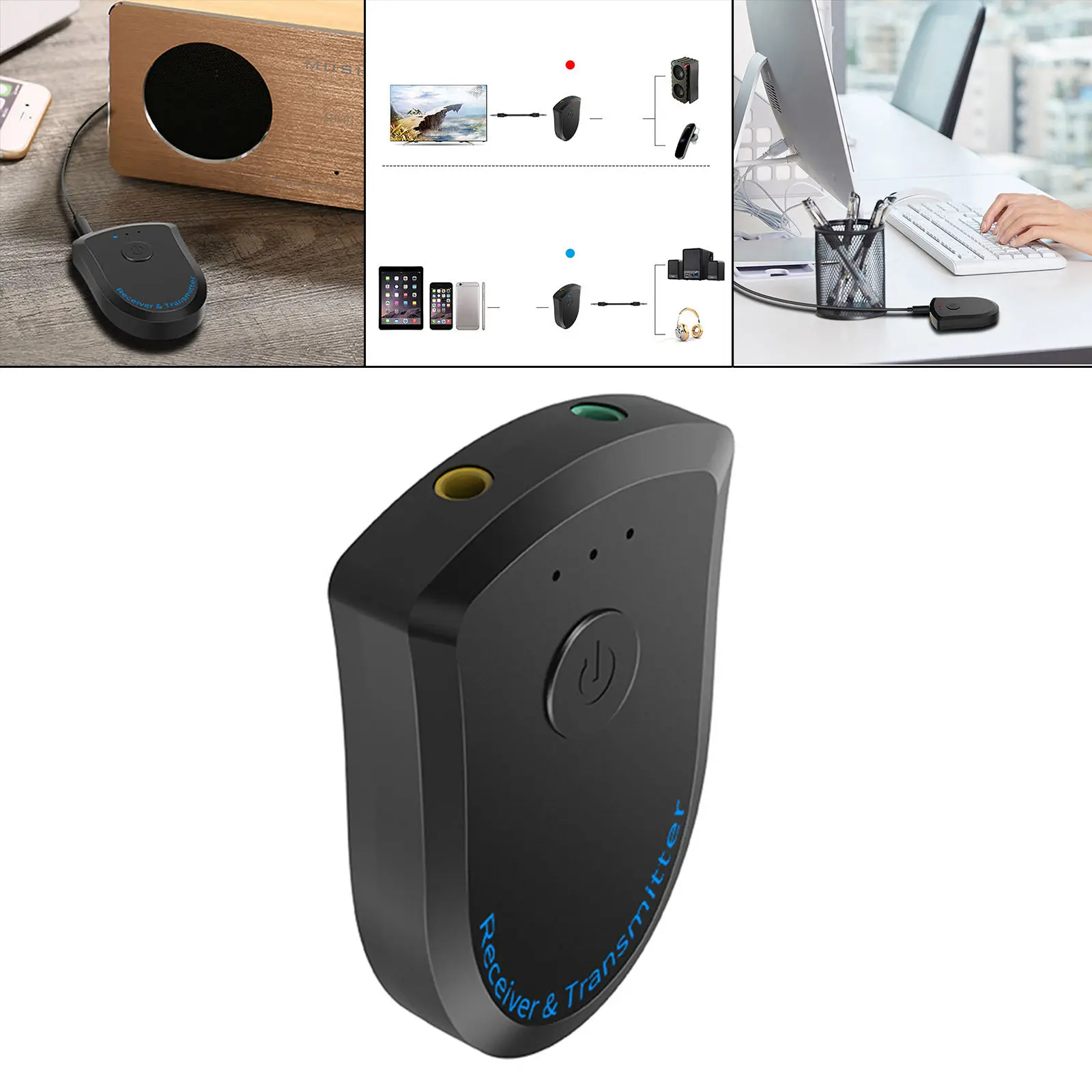 

Автомобильный ресивер Bluetooth 5,0, умный автомобильный аудиоприемник с шумоподавлением, время автономной работы 8 часов для домашнего кинотеат...