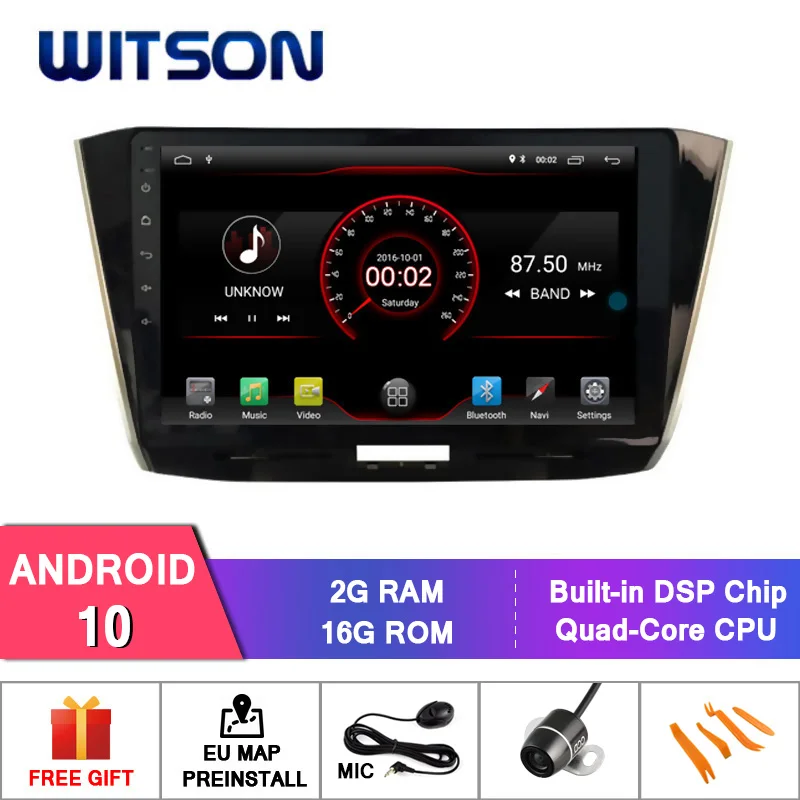 WITSON 9 ''большой экран Android 10 0 Восьмиядерный 4 Гб ОЗУ автомобильное радио для