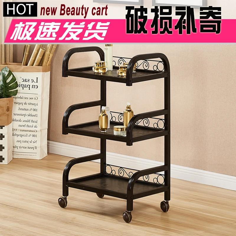 Парикмахерские ножницы Железный Искусство три пол тележки для салонов красоты