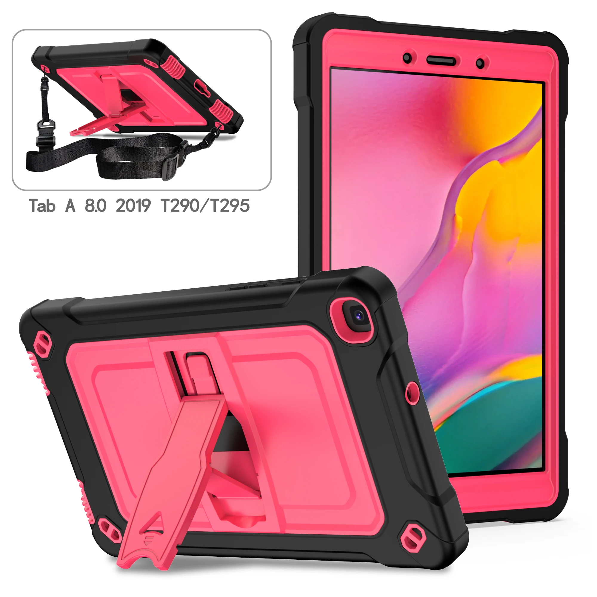 

Противоударный чехол для планшета Samsung Galaxy Tab A 8,0 дюйма, 2019 дюйма, T290/T295/T297, безопасный для детей, деловой силиконовый чехол для Tab A 8 дюймов 2019
