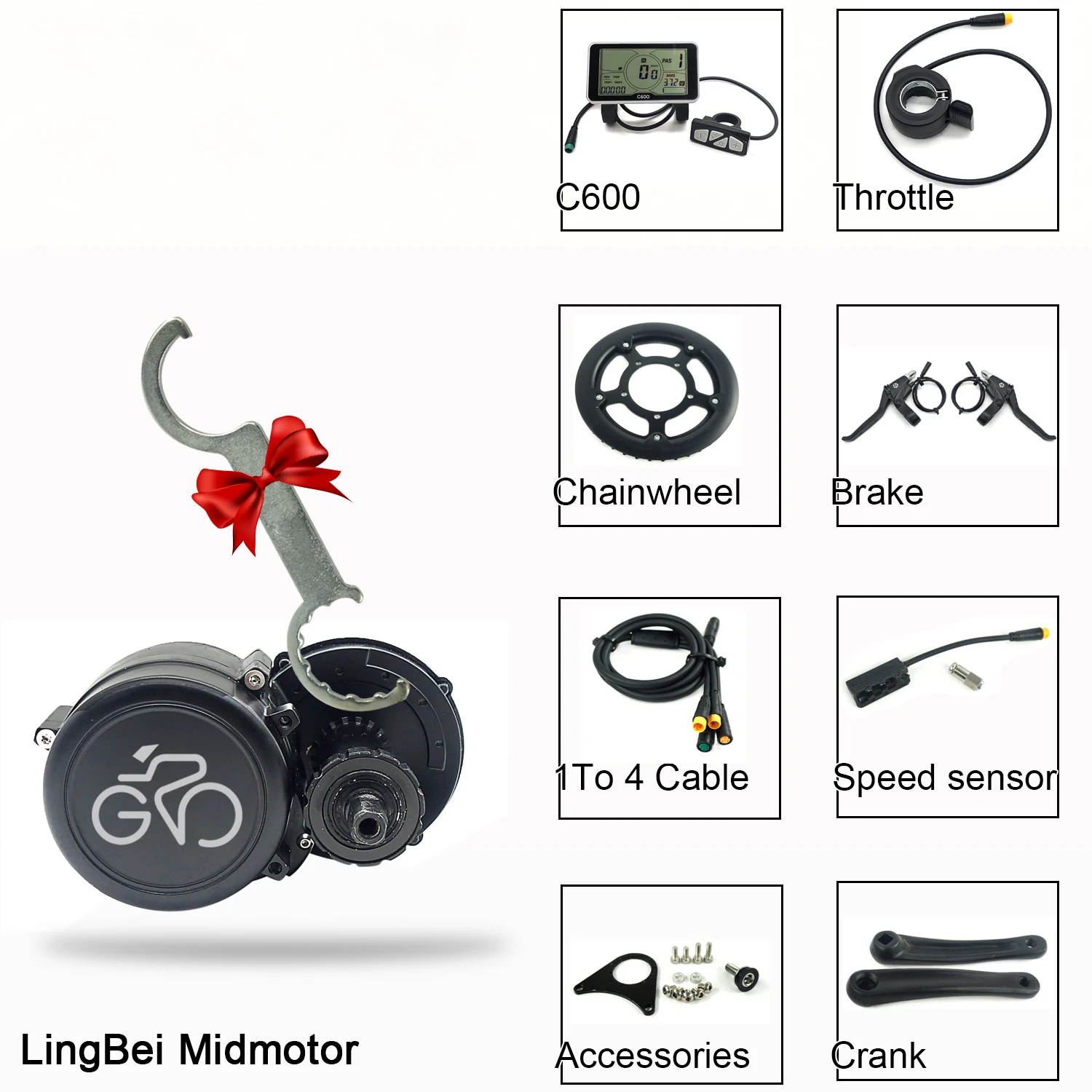 Okfeet GP Midmotor 36 В 350 Вт 36 в 250 Вт датчик крутящего момента скорости интегрированный мощный цветной ЖК-дисплей Ebike комплект конвертации