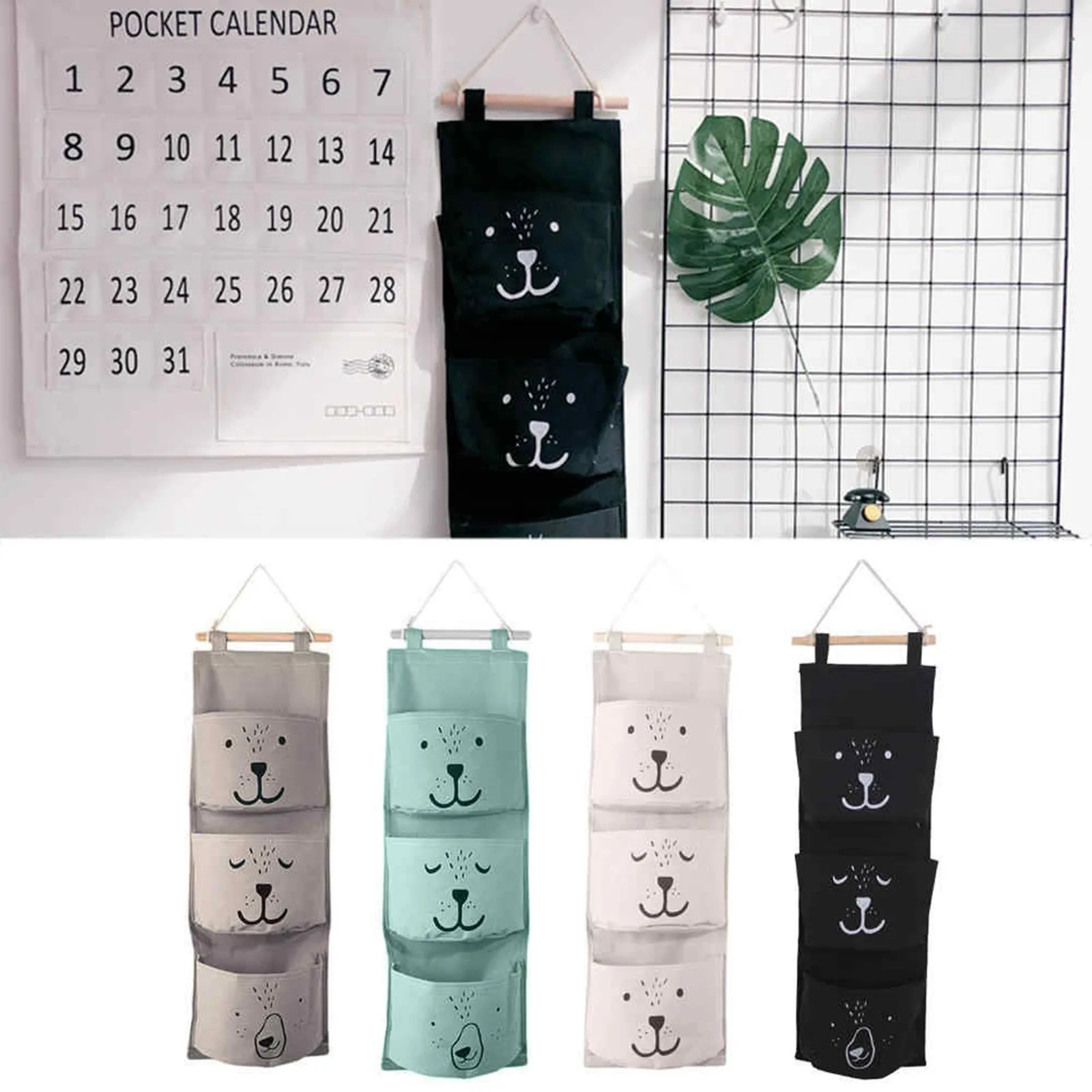 Настенная подвесная сумка 3 карманных вешалки подвесной органайзер для сумочки