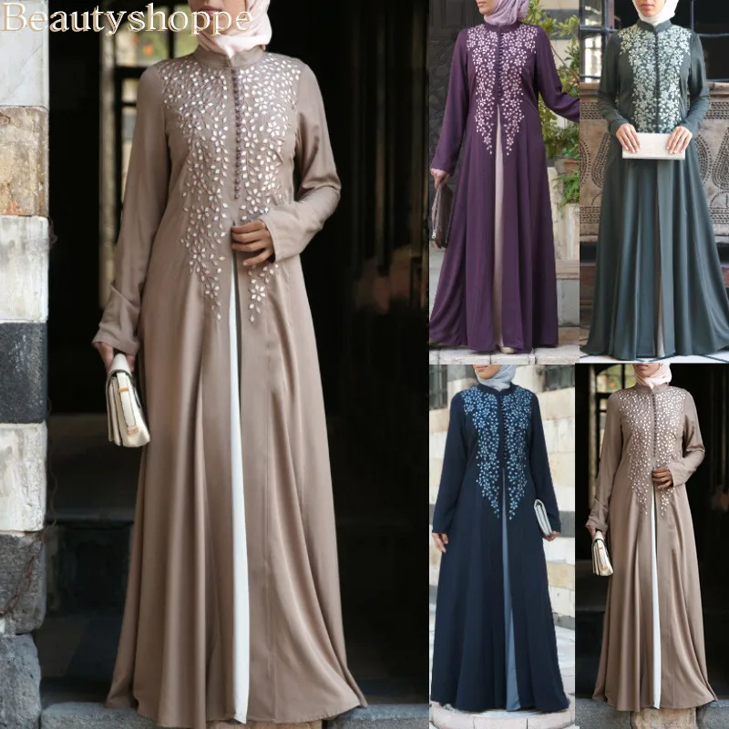 bangladesh dubai abaya for women pakistan muslim dress turkish caftan moroccan hijab evening dress fake 2 pieces islamic clothes