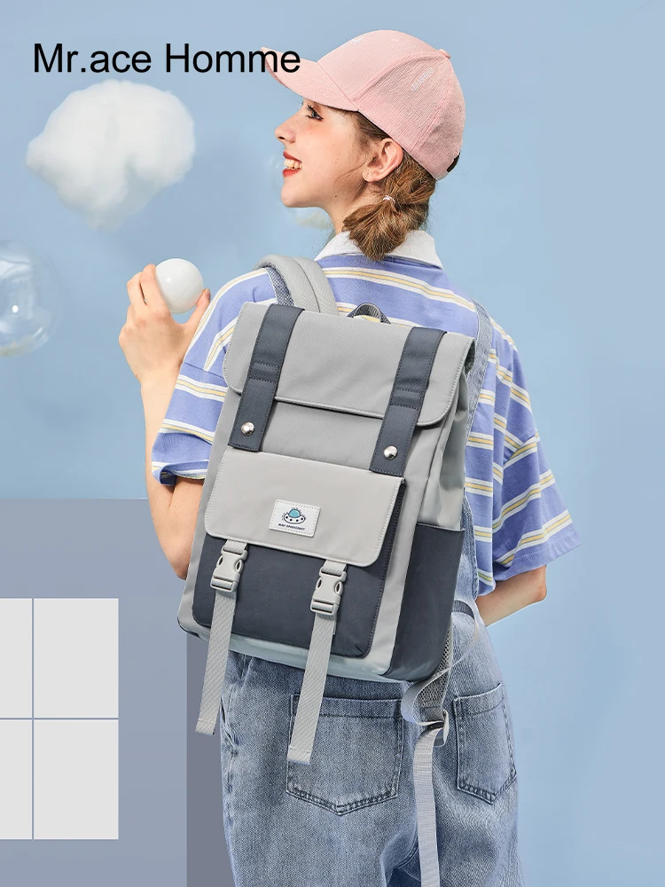 Квадратный 14-дюймовый рюкзак для ноутбука с защитой от кражи Мужской