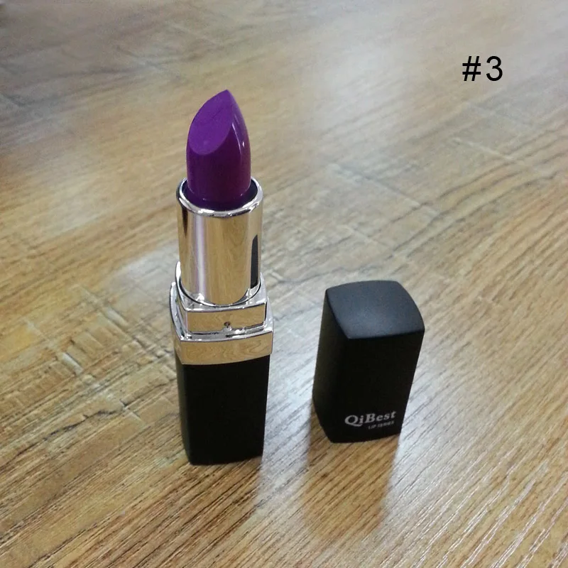 Роскошная губная помада Qibest 12 цветов фиолетовая темно-черная в стиле вампира