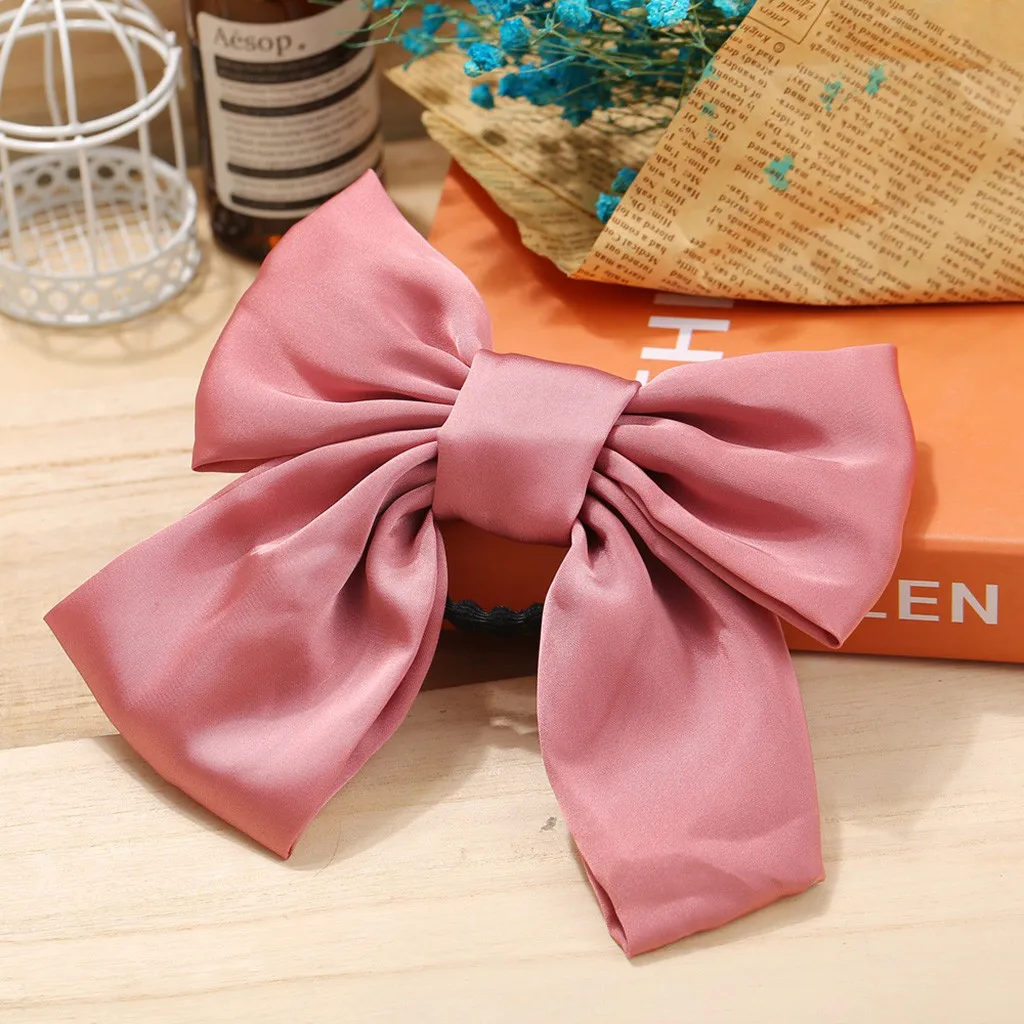 

Colorful Big Bow Hair Clip French Retro Romantic Red Bow Hairpin Headdress Head Clip Girls Jewelry Gifts