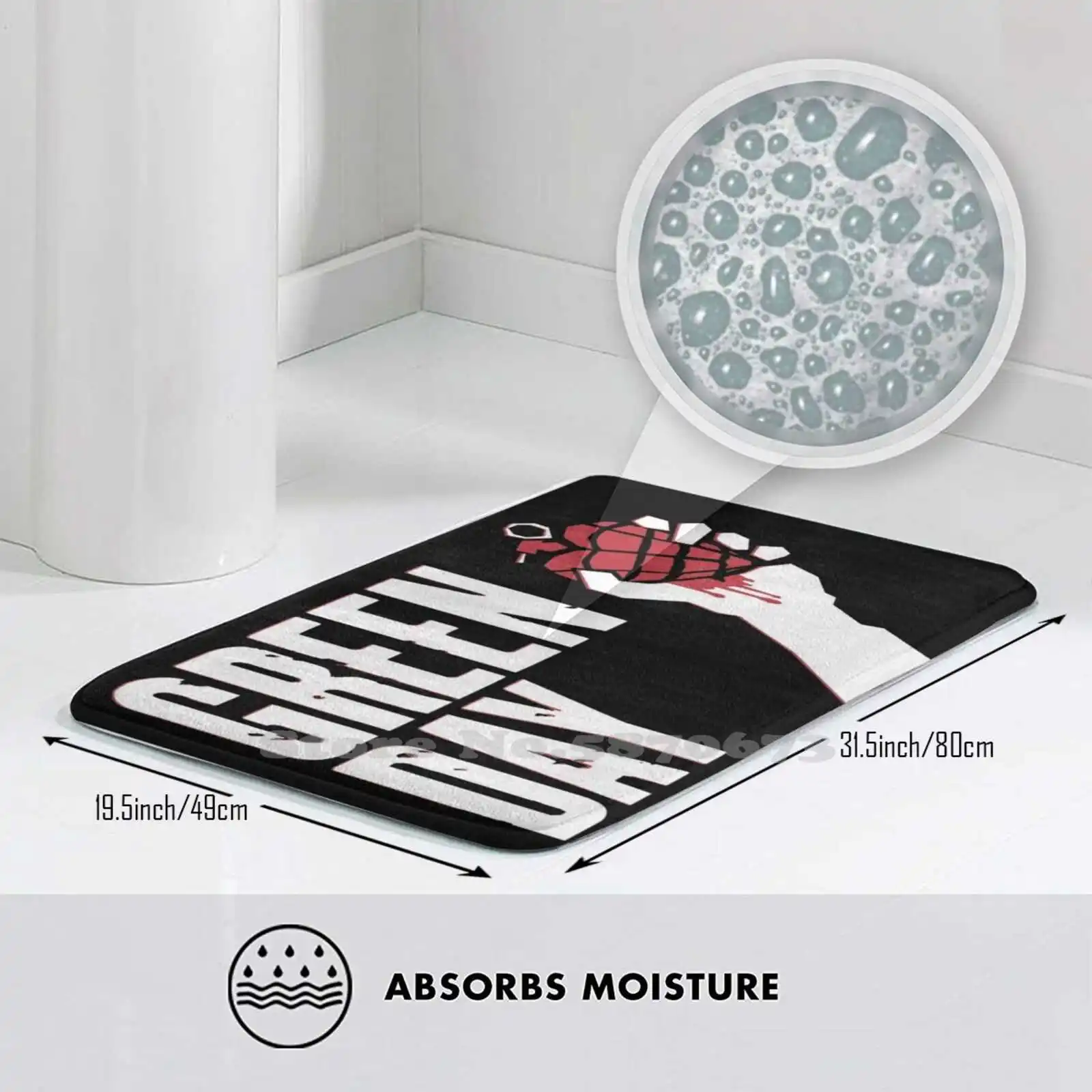 Мягкая подушка для дома коврик двери зеленый день музыкальный браслет Grenn Ijo