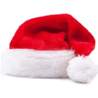 Плюшевые рождественские шапки, Рождественские Праздничные рождественские шапки для Санта Клауса, Рождественская шапка