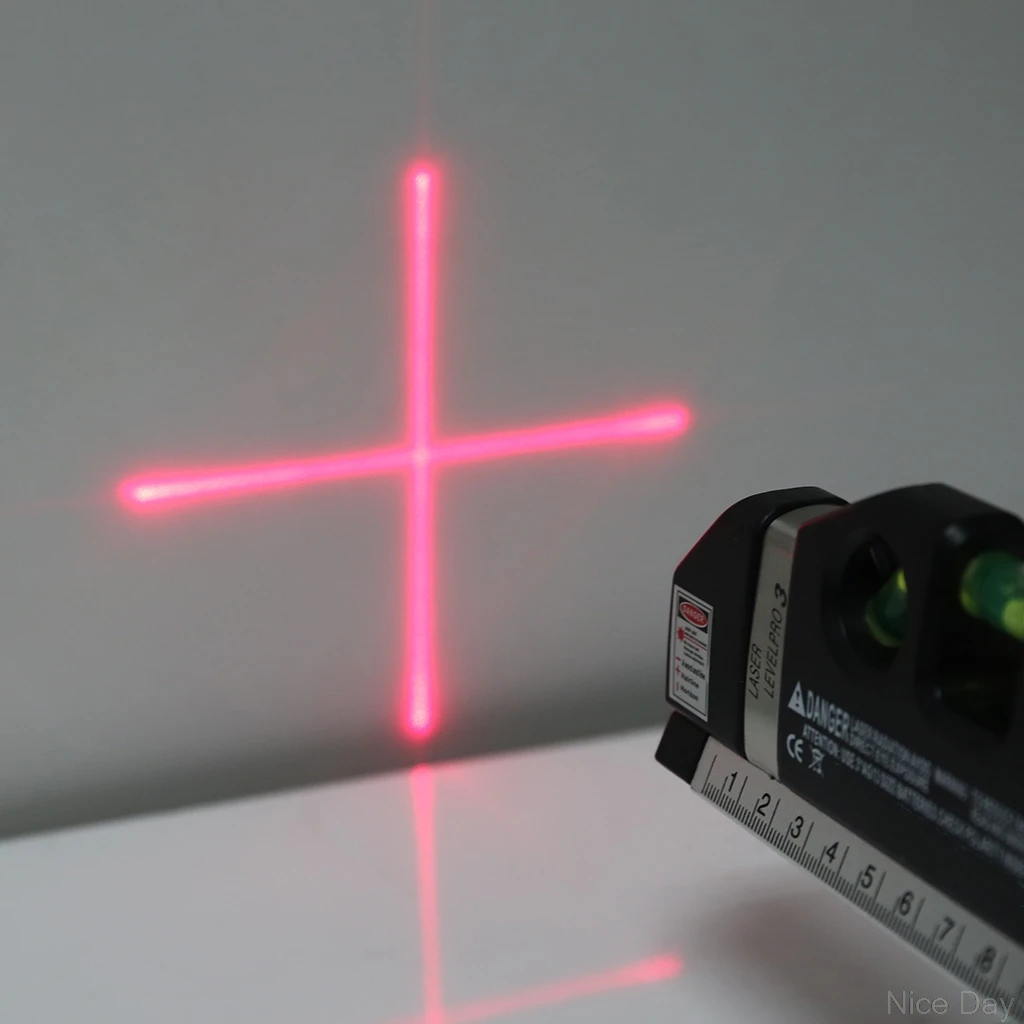 Lasers Level Levelling 2 Lines Nivel Laser Professional Horizon Vertical Ruler Multipurpose Measure Aligner Bubbles | Инструменты