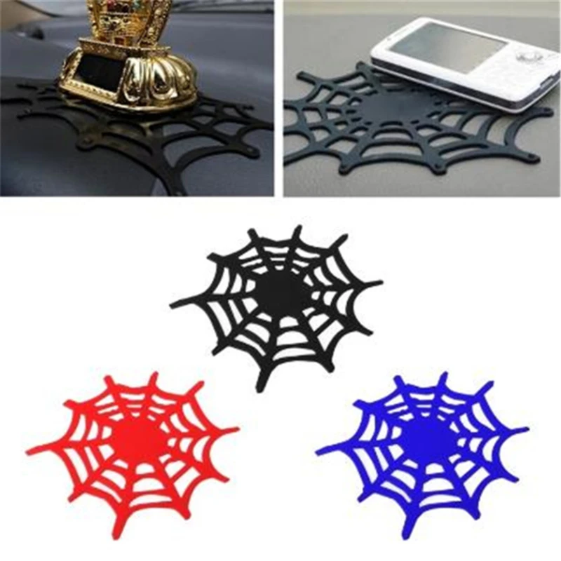 

Car Non Slip Mat Silicone Grip Pad Sticky Spider Web Anti Skid Dash Sheet Cell Phone Holder Key Sunglasses Clip Accessories