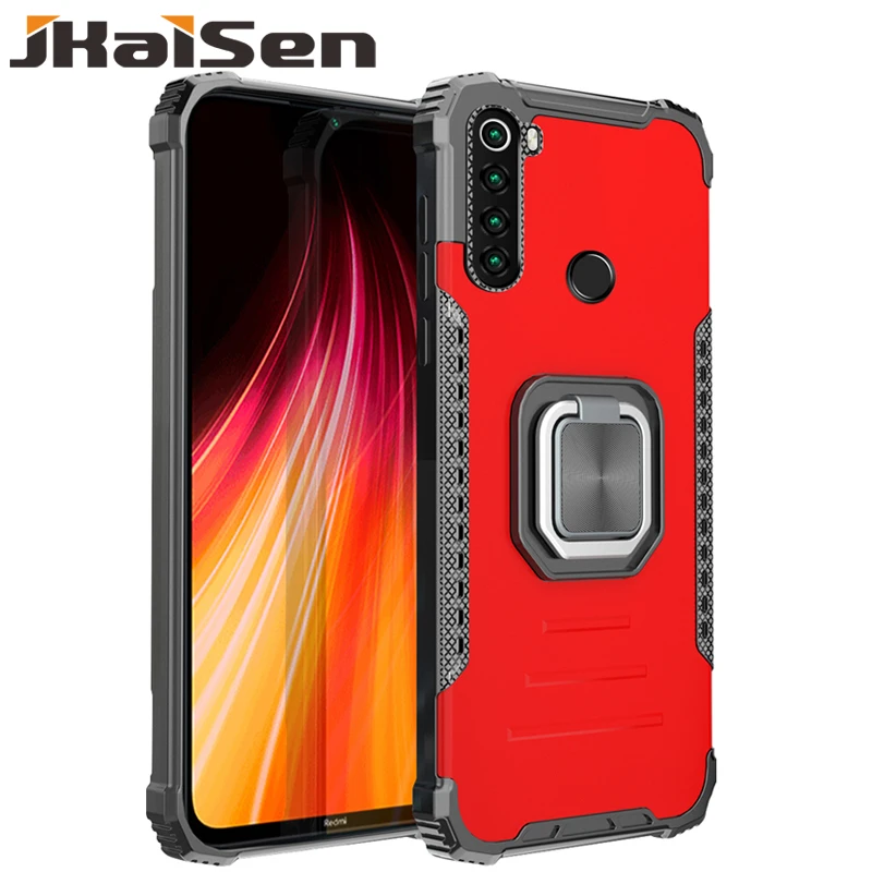 

JKaiSen Shockproof Magnetic Protective Case For Huawei Y5P Y6P Y7P Y8P Finger Ring Bracket Phone Case For Huawei Y7A Y9A Cover