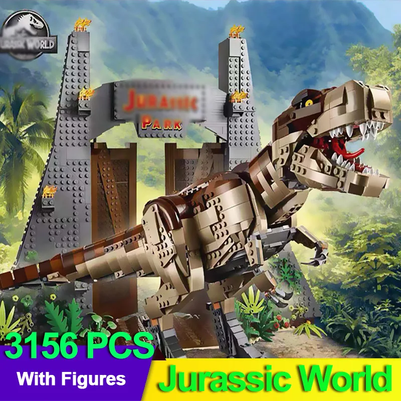 61001 творческие игрушки совместимы 75936 Парк Юрского периода: Т. Рекс Rampage Набор Дети