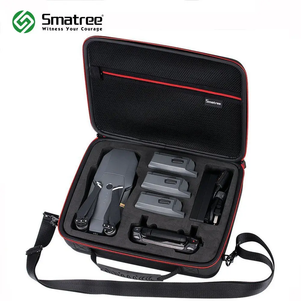 Чехол Smatree для DJI Mavic Pro/Mavic Platinum подходит 3 батарей Drone адаптер питания зарядного