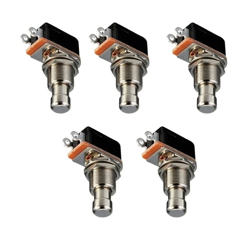 Guitar Effects Pedal Box Momentary SPST Button Stomp Foot Switch Push PBS-24B-4 Pack Of 5 | Спорт и развлечения