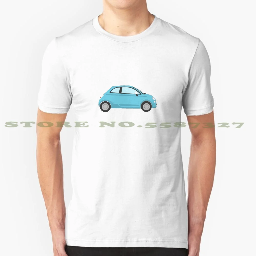 Fiat 500 крутой дизайн автомобиля модная футболка Tee автомобиль милый хэтчбек три