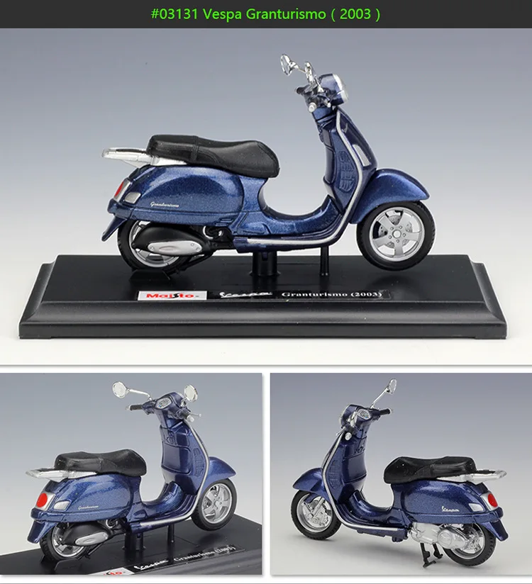 Welly 1:18 2003 Vespa granтуризм высокий симулятор мотоцикл велосипед Скутер литый под