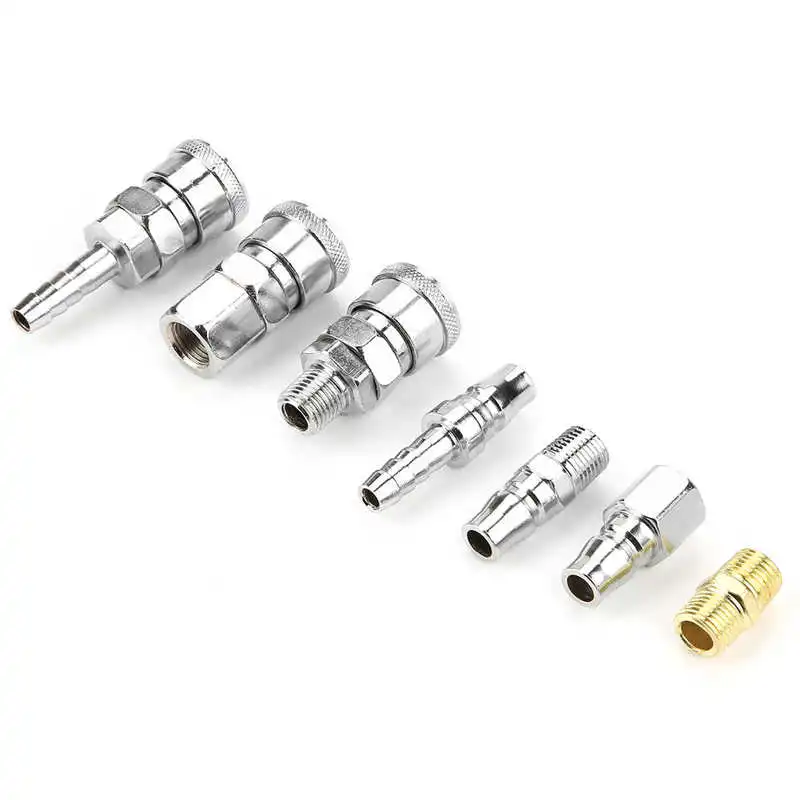 

18pcs Line Hose Air Compressor Connector Quick Release Assembly Set 1/4" Pneumatic Air Tool