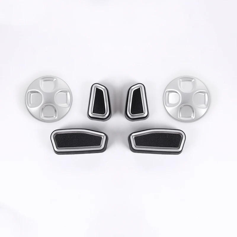 

6 шт. хромированные кнопки регулировки сиденья ABS для Alfa Romeo Giulia Stelvio 2017 2018 2019 2020, автомобильные аксессуары