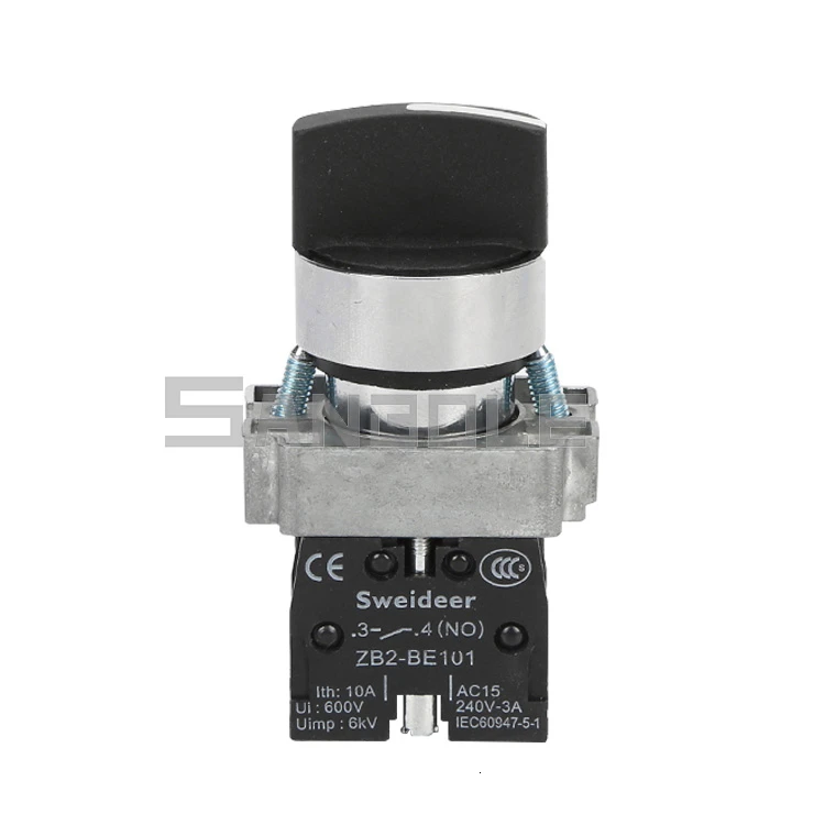 Поворотный переключатель 2/3 позиций XB2 серебряные контактные вращающиеся