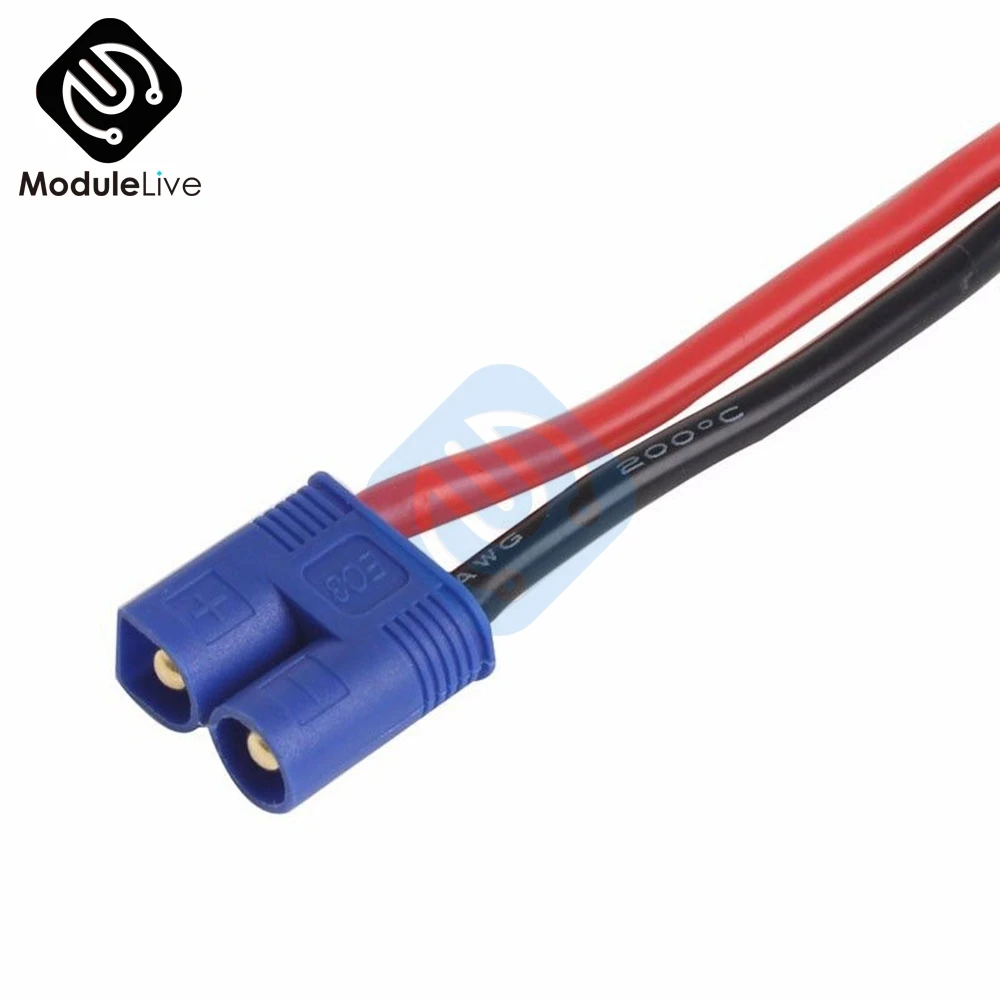 Штекерный разъем типа банан EC2 к штекеру XT60 переходник кабельная линия для