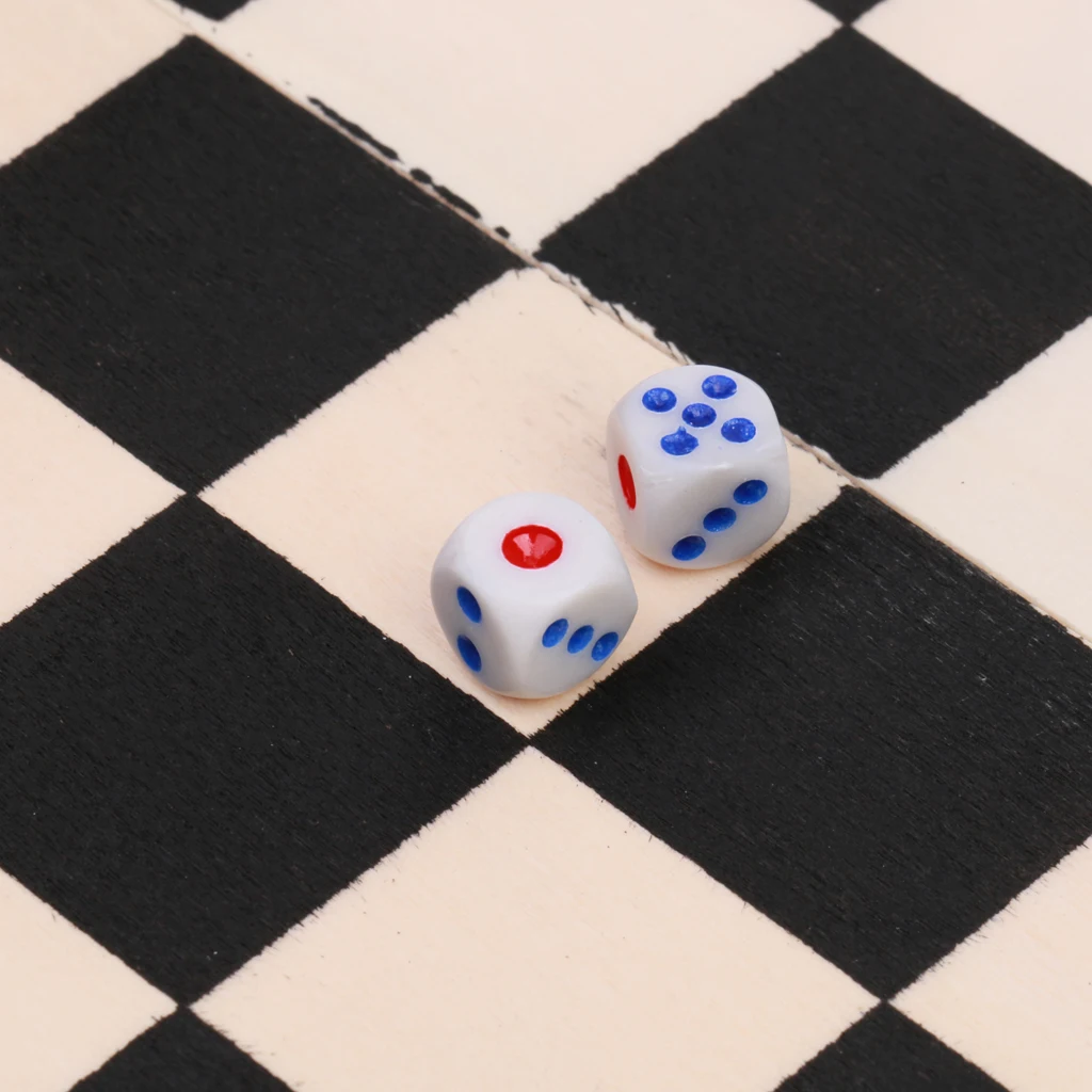 Wooden Foldable Checkers Board With Draughts Pieces Set Game 8x8 |