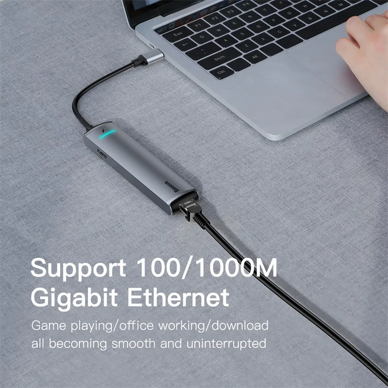 USB C концентратор Baseus type C для нескольких USB 3,0 концентратор HDMI адаптер док-станция для MacBook Pro huawei mate 30 USB-C 3,1 разветвитель порт type C концентратор