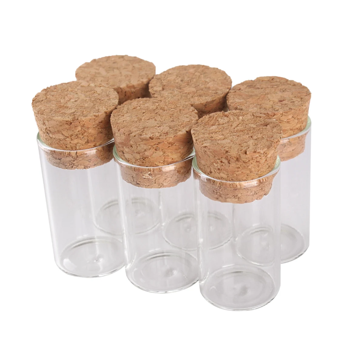 

100 pieces 6ml 22*40mm Small Glass Tubes Glass Bottles Glass Vials with Cork for DIY Craft