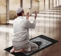 300pcs/lot Pocket Prayer Mat Qibla Finder Muslim Islamic Pray Mat Prayer Floor Rug Compass Travel Pocket Prayer Mat Wholesale