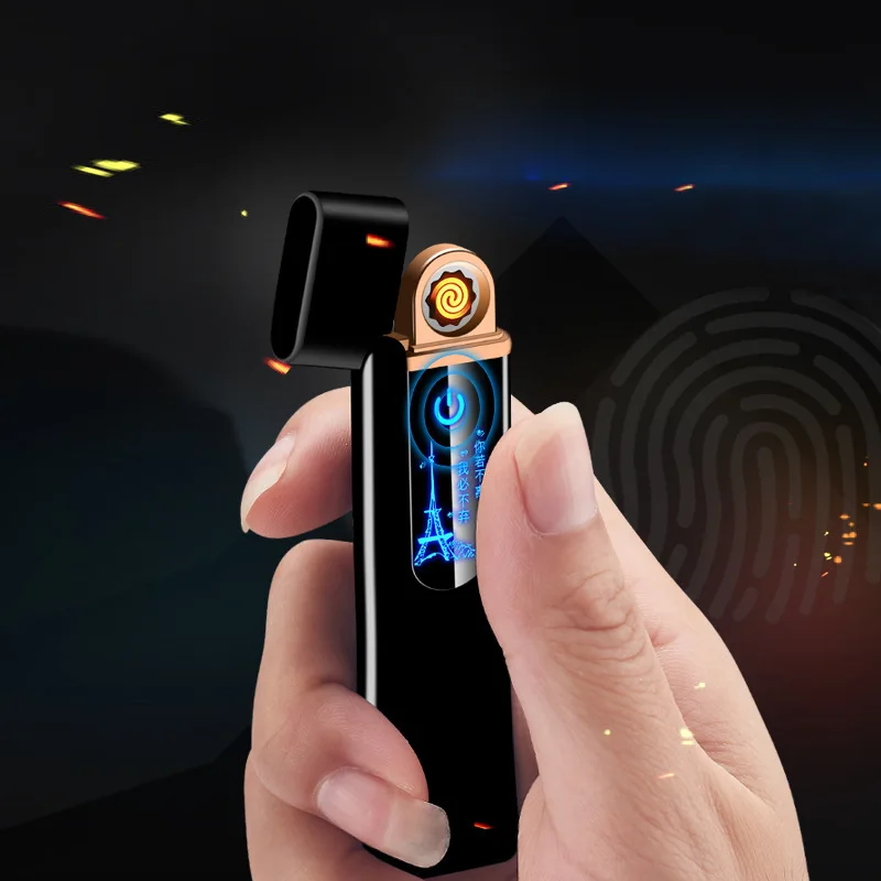 Новейшая ультратонкая usb-зажигалка для зарядки с сенсорным экраном Электронная