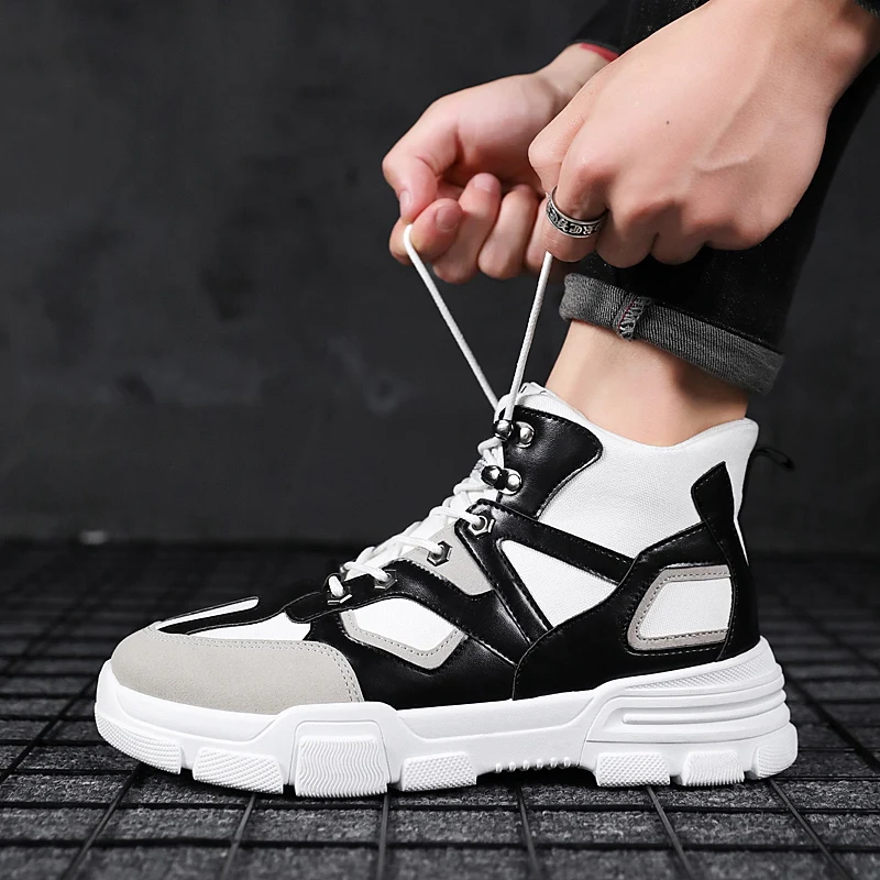 

Sneakers For Men Casual Shoes Men Zapatos Casuales White Black Sapatos Sapato Sneaker Man Shoe Men's Leather Sport