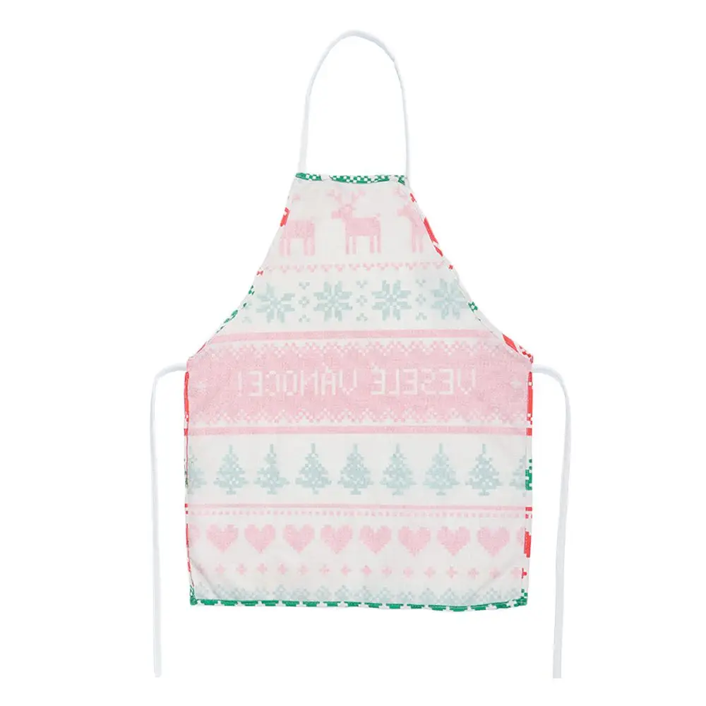 Рождественское украшение из льняной ткани для домашней кухни защита от жира