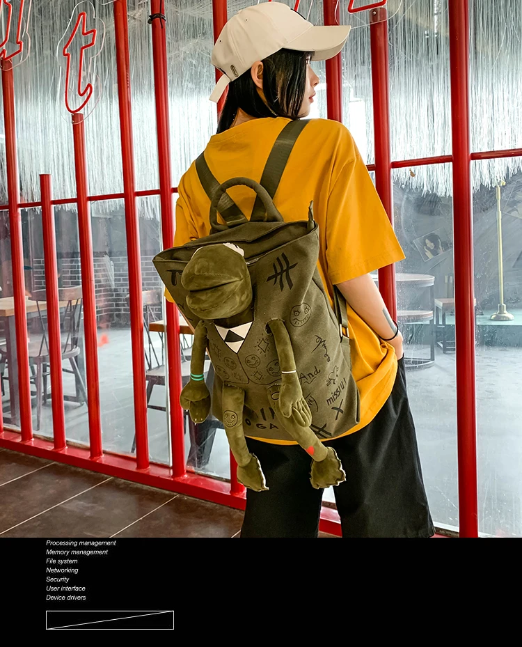 

BB164 Cute and super hot canvas backpack men 2021 new small backpack