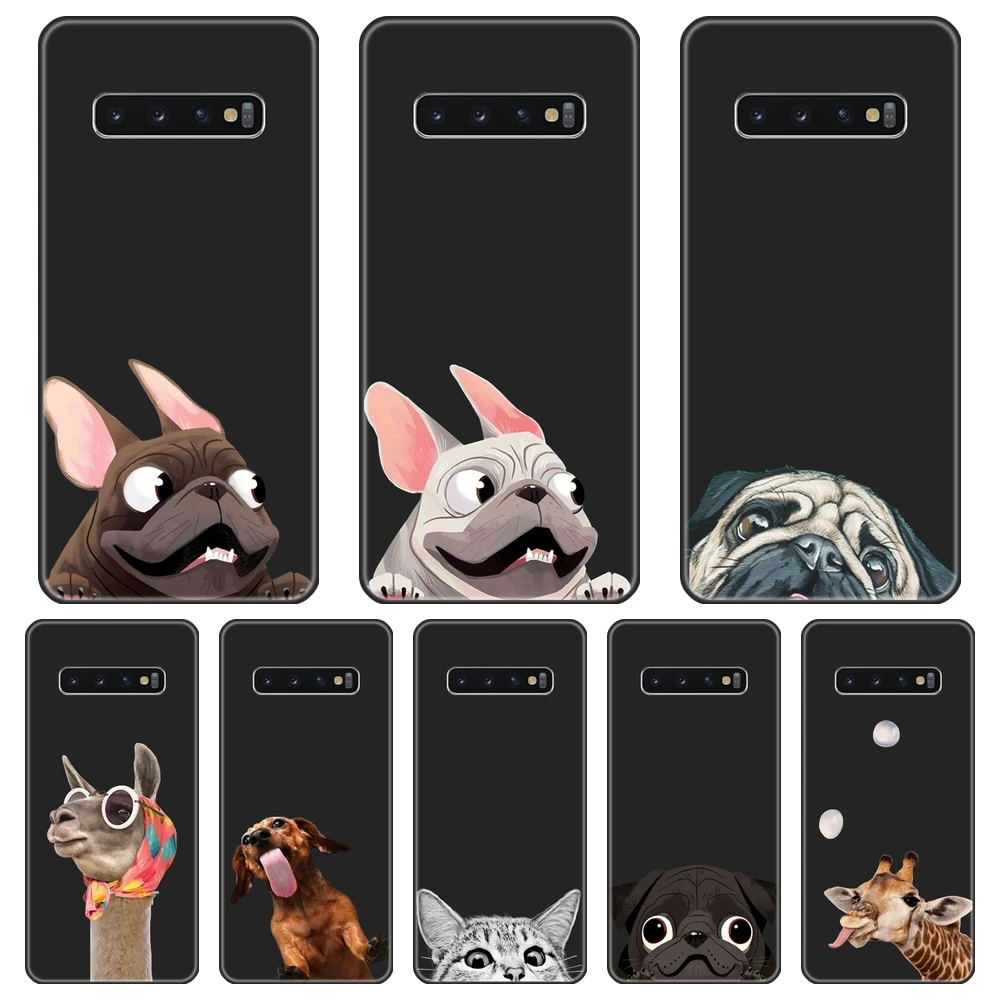 Мягкий ТПУ чехол для телефона Samsung Galaxy S10E S10 Plus силиконовый накладка на заднюю