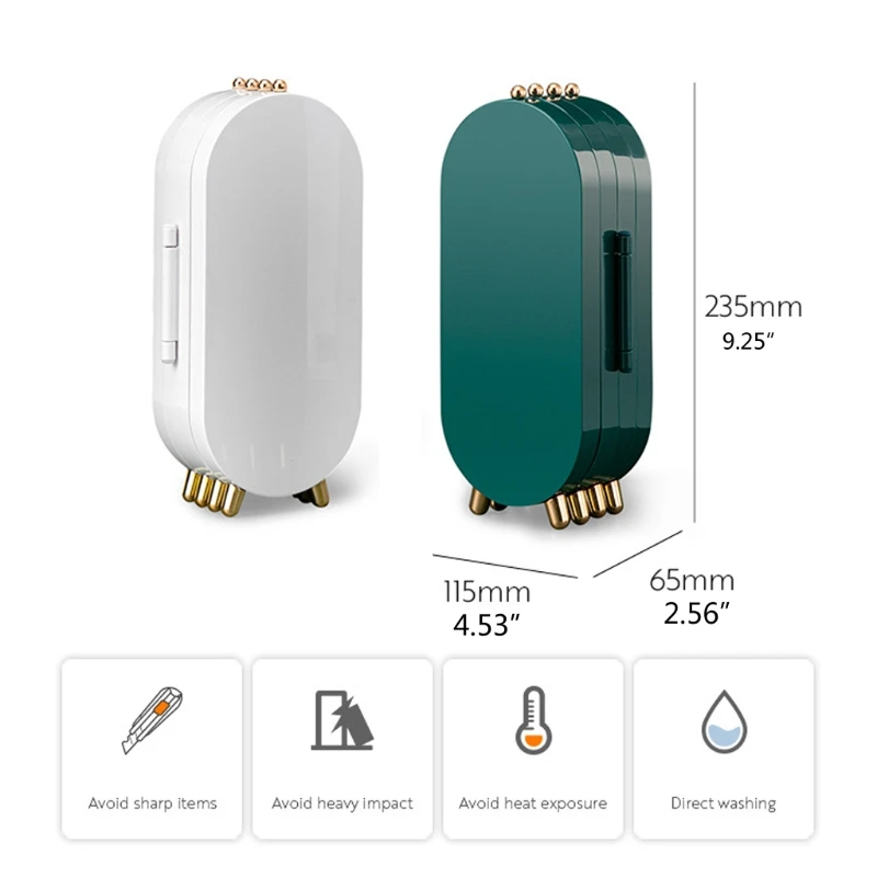 

2021 New Large Mirror Display Desktop Jewel Box Organizer 4 Fan Jewelry Storage Case