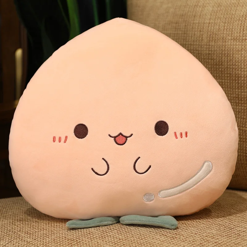 Almohada de peluche de frutas para dormir, coj&iacute;n suave de color naranja, azul, melocot&oacute;n, Kawaii, decoraci&oacute;n para sof&aacute; y cama-3